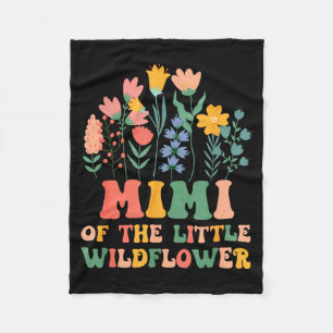 Mimi of the little wildflower baby birthday party fleece blanket