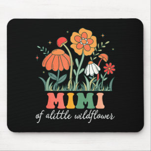 Mimi of the little wildflower baby birthday party mouse pad