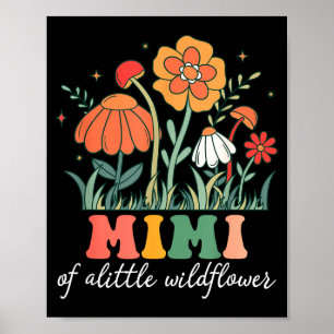 Mimi of the little wildflower baby birthday party  poster