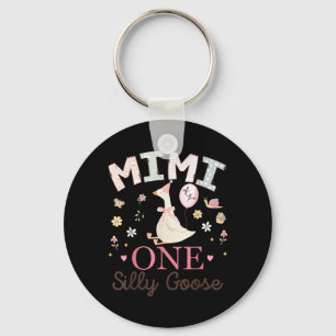 Mimi of The One Silly Goose 1st Birthday Girl Key Ring