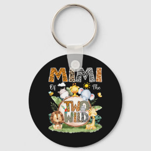 Mimi Of The Two Wild 2nd Birthday Boy Jungle Key Ring