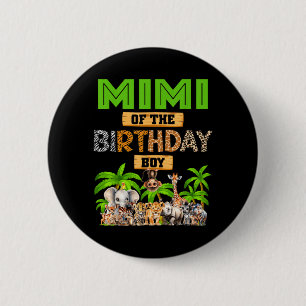 Mimi of The Wild One 1St Birthday Kids Safari le 6 Cm Round Badge
