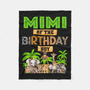 Mimi of The Wild One 1St Birthday Kids Safari le Fleece Blanket