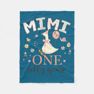 Mimi One Silly Goose 1st Graphic Art Fleece Blanket