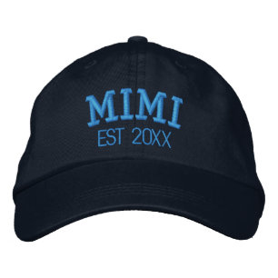 Mimi Personalized Grandma Gift Custom Text Embroidered Hat