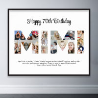 Mimi Photo Collage Letter Cutout Grandma Birthday