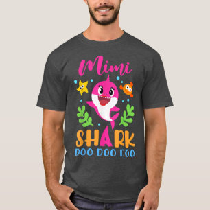 Mimi Shark Mimi Shark Lover Family Mothers Day T-Shirt