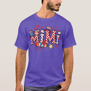 Mimi Sunglasses USA Flag Fireworks Patriotic 4th O T-Shirt