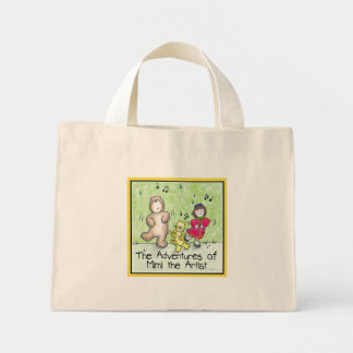 Mimi the Artist Dancing Mini Tote Bag