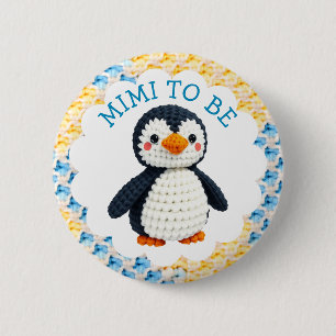 Mimi to Be Boy's Baby Shower 6 Cm Round Badge