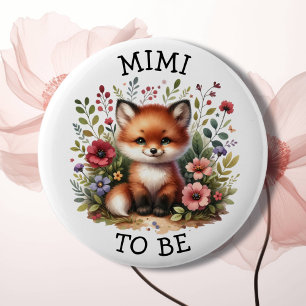Mimi to be   Woodland Themed Baby Shower  Button