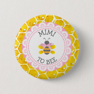 Mimi to Bee Baby Shower Button