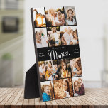 MIMI  We Love you Hearts DIY Modern Photo Collage Plaque<br><div class="desc">We love you Mimi! Cute, modern custom family photo collage plaque to show grandma how much she's loved. We love this hand lettered script design with heart flourishes, making this a heartfelt keepsake gift for a beloved grandparent. Personalise with 12 favourite pictures and your personal message and names. Available in...</div>
