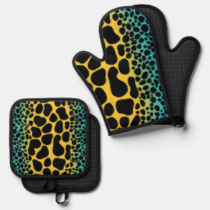 Mimic Poison Dart Frog Oven Mitt & Pot Holder Set