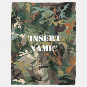 Mimicking Nature: The Science of Camouflage Fleece Blanket
