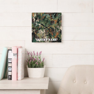 Mimicking Nature: The Science of Camouflage Square Wall Clock