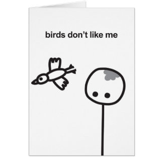 Mimie card - Fun & Laughs / Birds