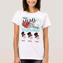 Mimi's 3 Snowman Grandkids T-Shirt