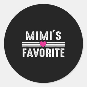 Mimi's Favorite Classic Round Sticker