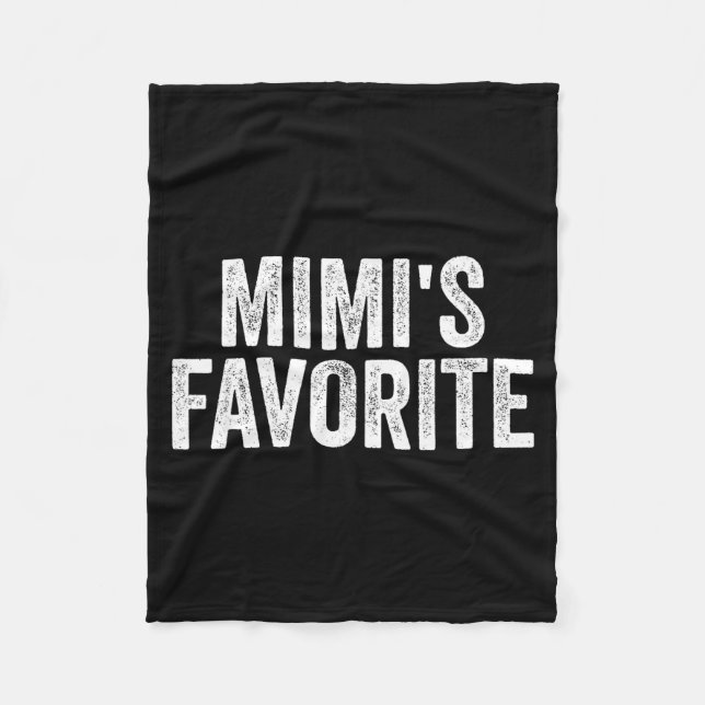 Mimi's Favorite Funny Granhild  Fleece Blanket (Front)
