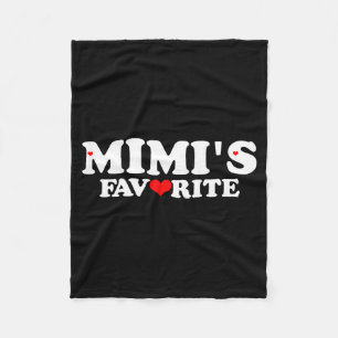 Mimis Favorite With Red Heart Fleece Blanket