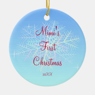 Mimi's First Christmas Snowflake Ornament