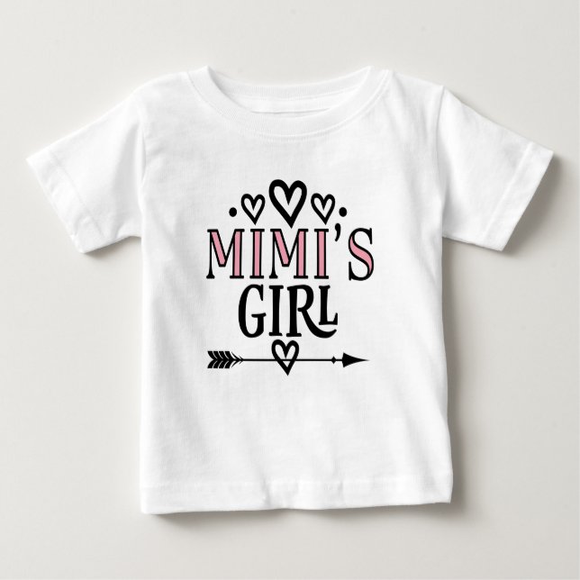 Mimi's Girl Cute Granddaughter Gift Baby T-Shirt (Front)