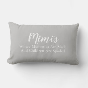 Mimi's Home Memories Grandparent Lumbar Pillow