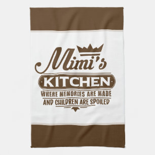 MiMi's kitchen word art Tea Towel