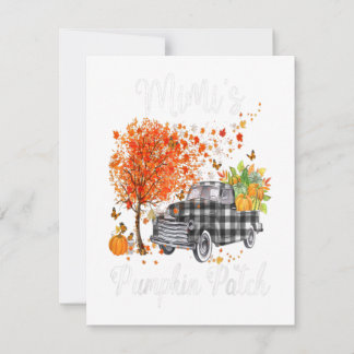 Mimis Pumpkin Patch Truck Art, Mimi Happy Invitation