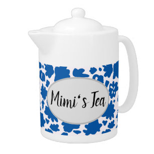 Mimi's Tea Blue Flower Pattern Teapot