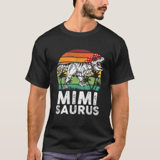 Mimisaurus Funny T Rex Dinosaur Mimi Saurus Family T-Shirt