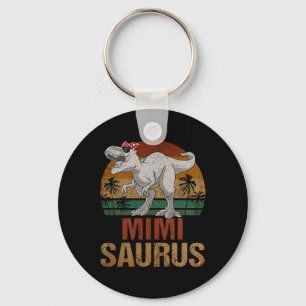 Mimisaurus T Rex Dinosaur Mimi Saurus Mother's Day Key Ring