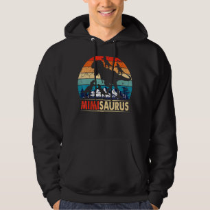 Mimisaurus T Rex Mimi Dinosaur 4 Kids Mother's Day Hoodie