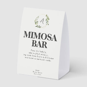 Mimosa Bar Greenery Garden Bold Bridal Shower