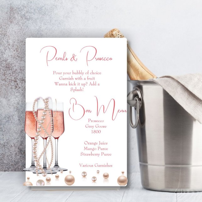 Mimosa Bar Sign for Pearls and Prosecco (Creator Uploaded)