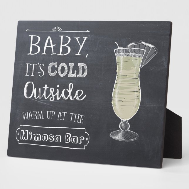 Mimosa Bar Sign Plaque (Side)