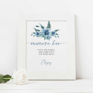 Mimosa Bar Sign Something Blue Bridal Shower