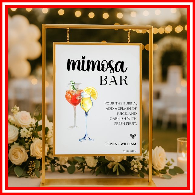 Mimosa Bar Wedding Bar Script Sign (Creator Uploaded)