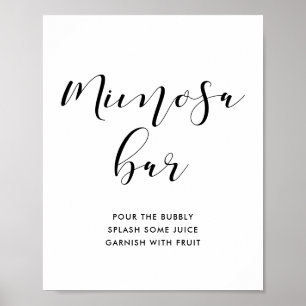 Mimosa bar wedding sign