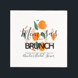 Mimosa Brunch Hand Drawn  Bridal Shower    Napkin<br><div class="desc">Bridal Shower Mimosa Oranges Hand Drawn</div>