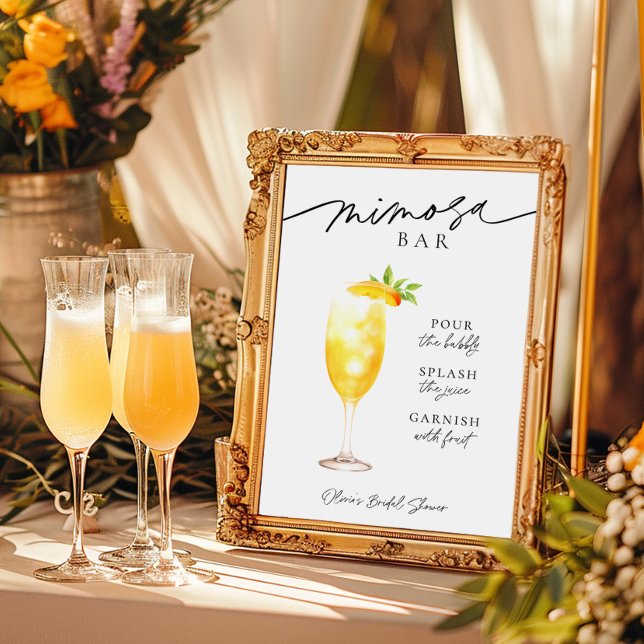 Mimosa Champagne Bar Drink Sign (Creator Uploaded)