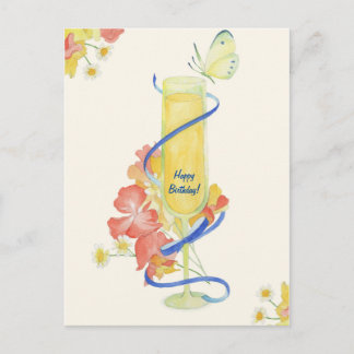 Mimosa_Happy Birthday! Postcard