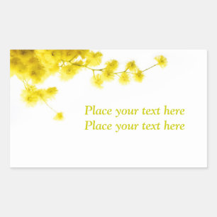 Mimosa Rectangular Sticker
