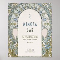 Mimosa Sign Vintage 1920