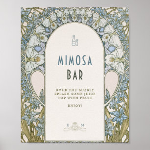 Mimosa Sign Vintage 1920