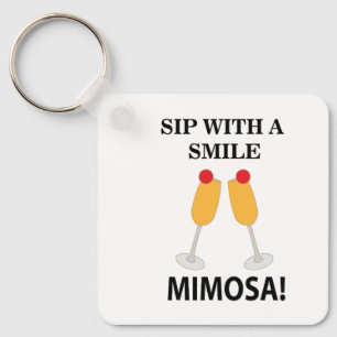 Mimosa Sip With A Smile Mimosa Key Ring