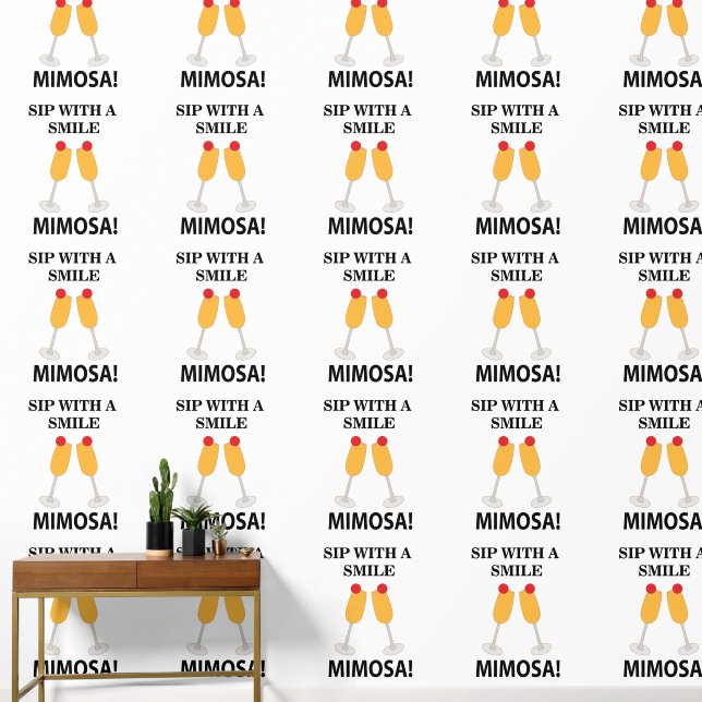 Mimosa Sip With A Smile Mimosa Wallpaper (Hallway)