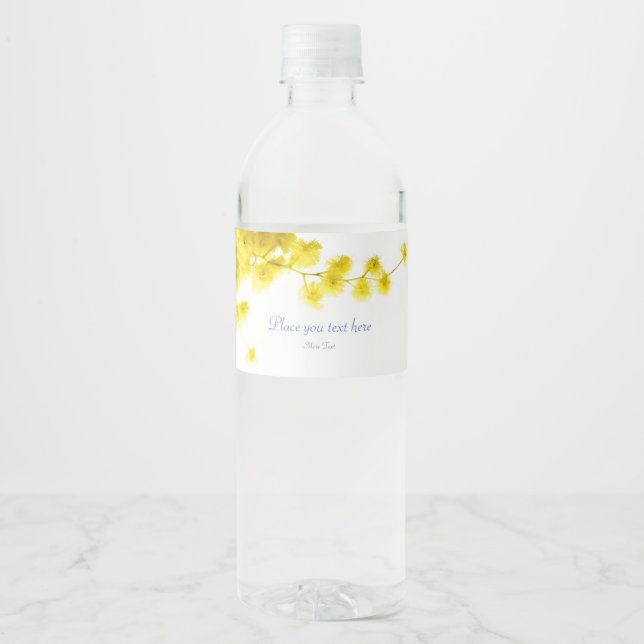 Mimosa Water Bottle Label (Front)