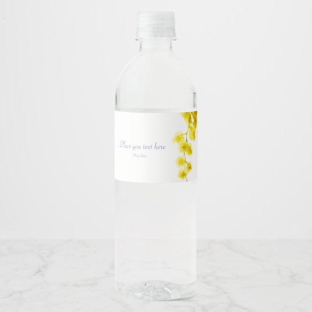 Mimosa Water Bottle Label (Front)
